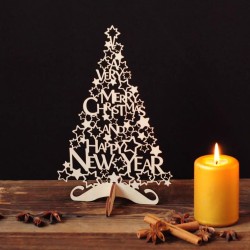 Decorative small christmas tree - english version 25cm