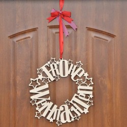 Christmas Door Wreath - polish version