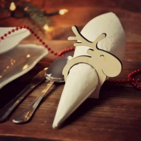 Christmas reindeer napkin ring