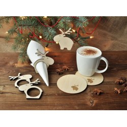 Christmas reindeer napkin ring