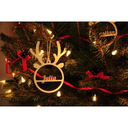 Personalized Reindeer Ornament with name: A Unique Gift for Christmas
