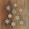 Wooden snowflakes 10cm/ 3,93 in.