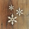 Wooden snowflakes 13cm/ 5,11 in.