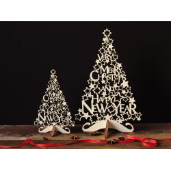 Decorative small christmas tree - english version 25cm